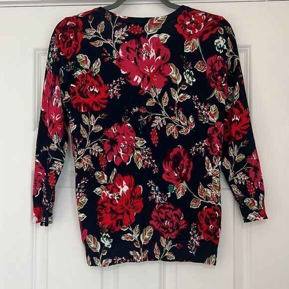 Joseph A Button Down Floral Cardigan Sweater - S - Picture 3 of 9